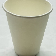 Бели еднослойни картонени чаши за топли напитки