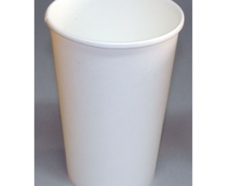 Картонена чаша за студени напитки-Бяла-300 ml-50 бр.
