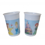 Princess Heart Strong plastic cups -  8pcs. - 200ml