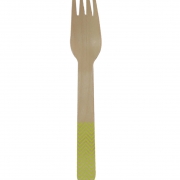 wooden forks - green
